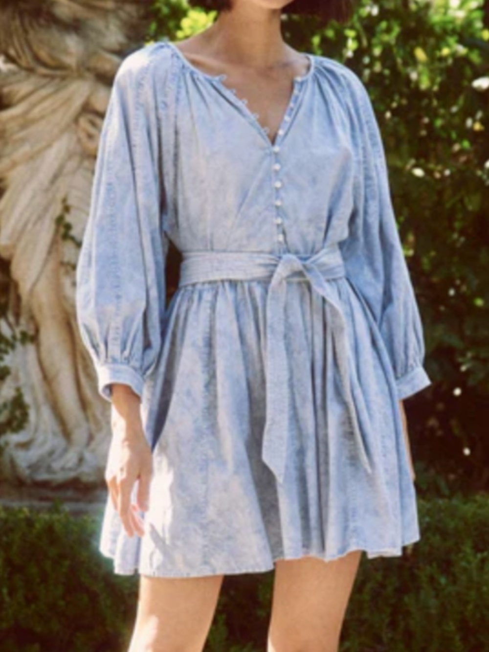 The Great The Coast Walk Mini Dress Blue Size XS 0